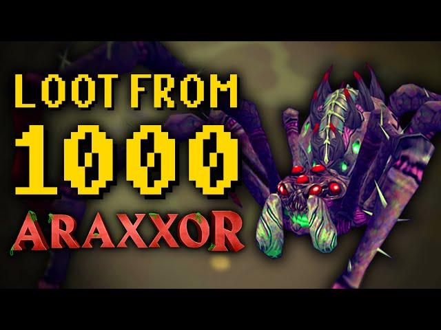 LOOT FROM 1000 ARAXXOR (NEW OSRS BOSS)