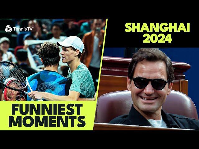 Fan Declares Love For Federer; Sinner Breaks Machac's Racket & More | Shanghai 2024 Funniest Moments