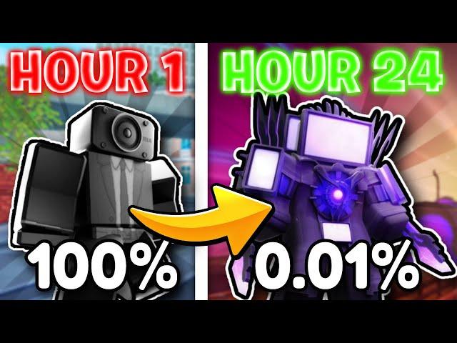 I Played SKIBIDI TOWER DEFENSE For 24 HOURS And Became Overpowered! (Roblox)