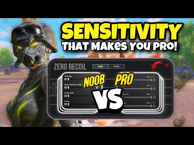 Pubg mobile sensitivity settings gyro  New & zero recoil + code  Copy and use!