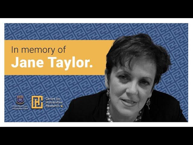 In Memory of Jane Taylor: Net vir Pret