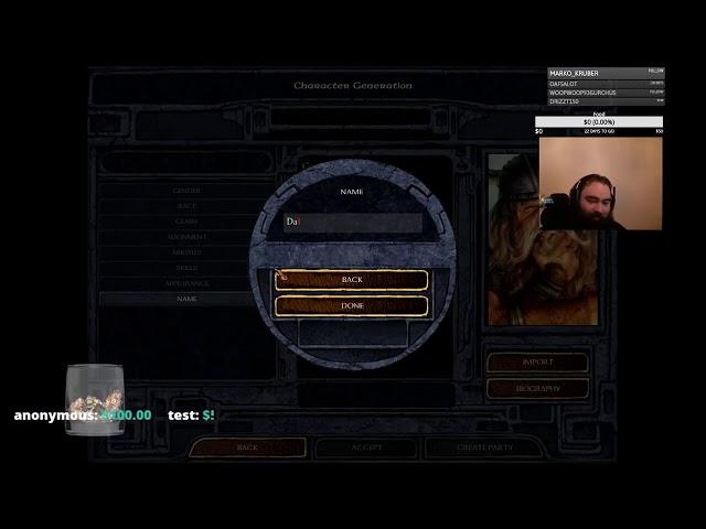 Baldur's Gate Hardcore playthrough Insane SCS no save no reload dwarven defender danny devito