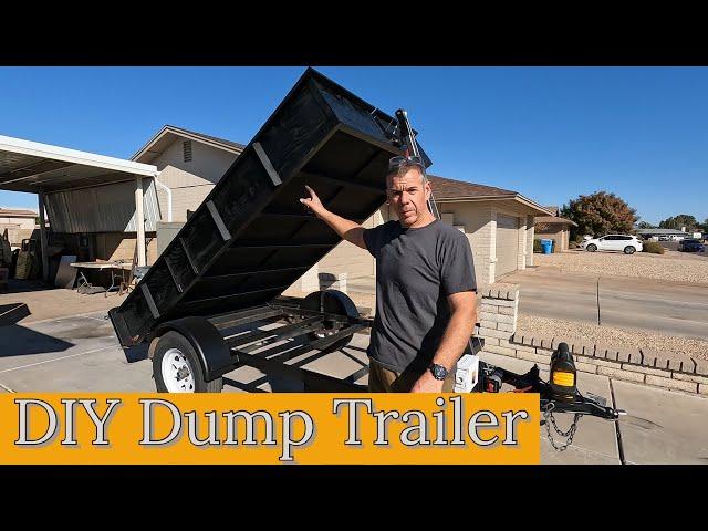 I converted my 5x10 utility trailer into a dump trailer / DIY dump trailer