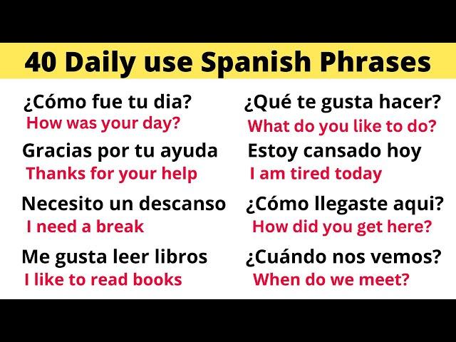 40 Essential Spanish Phrases for Everyday Speaking