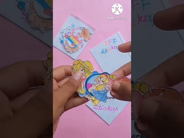 My Homemade stickers || Kawaii / Princess / Bff / Unicorn stickers.