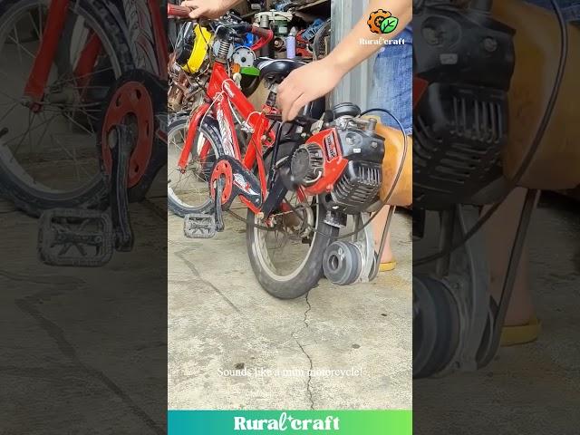 This Kid's Bike Just Got a SERIOUS Upgrade! #diy #motorized #crazy