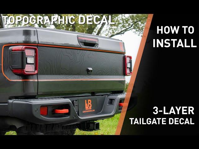 Jeep Gladiator Topographic Tailgate Install Video