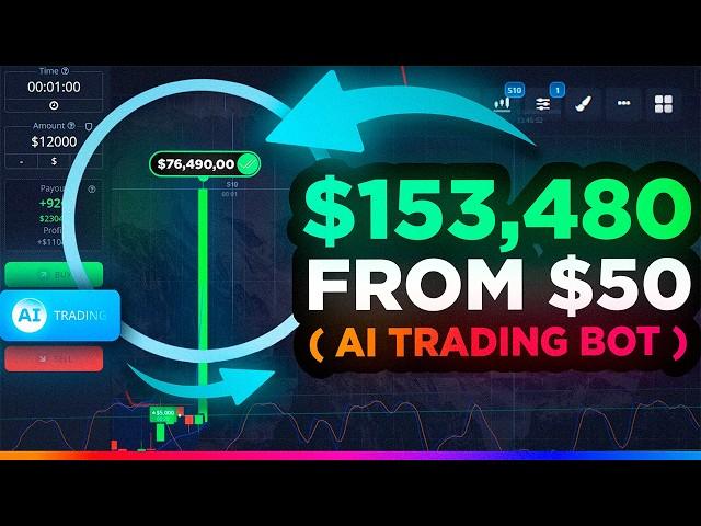 $50 TO $153,480 WITH AI TRADING BOT ON POCKET OPTION | POCKET OPTION BOT | BINARY OPTION STRATEGY