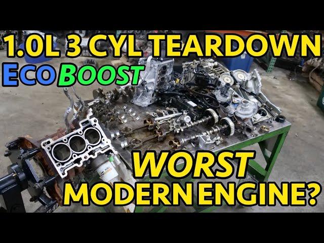 JUNK Ford Ecosport 1.0L 3-Cylinder Ecoboost Teardown. LAWSUIT ENGINE!