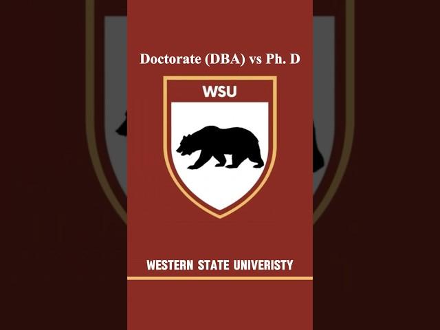 Ph.D. vs Doctorate (DBA) - What’s best for your professional career? #wsu