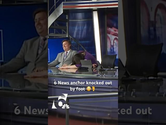 WATCH | 6 News Anchor Baylee Bates gets put to sleep by a foot #texasnews