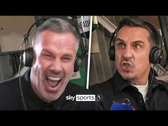 COMMS CAM!  Gary Neville and Jamie Carragher react to Liverpool's 3-0 win over Manchester United! 