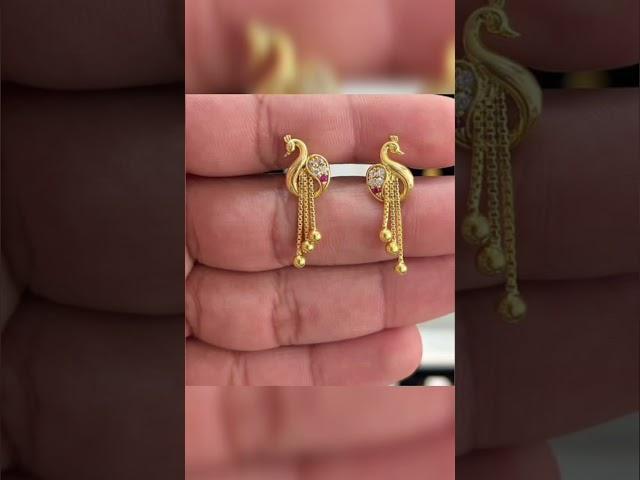 New Light Weight Gold Earrings Design Ideas 2023 | Daily Wear Earrings Tops