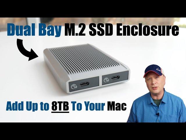 Dual Bay M.2 NVMe SSD Enclosure For Your M2 Mac mini or 15" MacBook Air