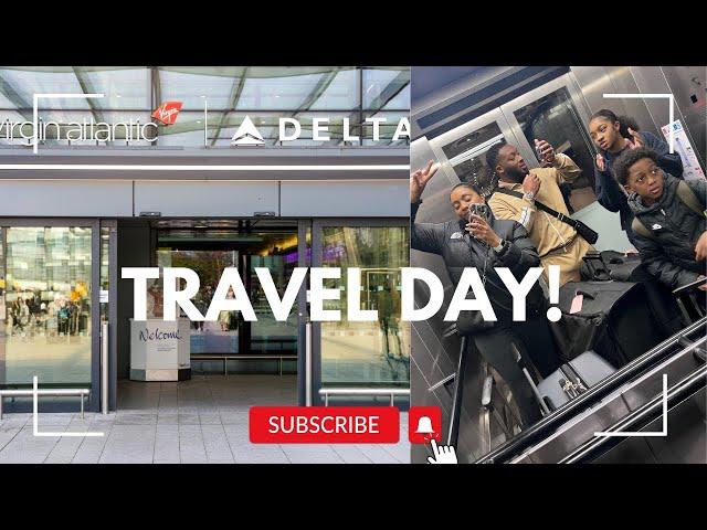 ORLANDO FLORIDA TRAVEL DAY FLYING WITH DELTA CHRISTMAS 2024 - LONDON Heathrow Terminal 3 TO MCO