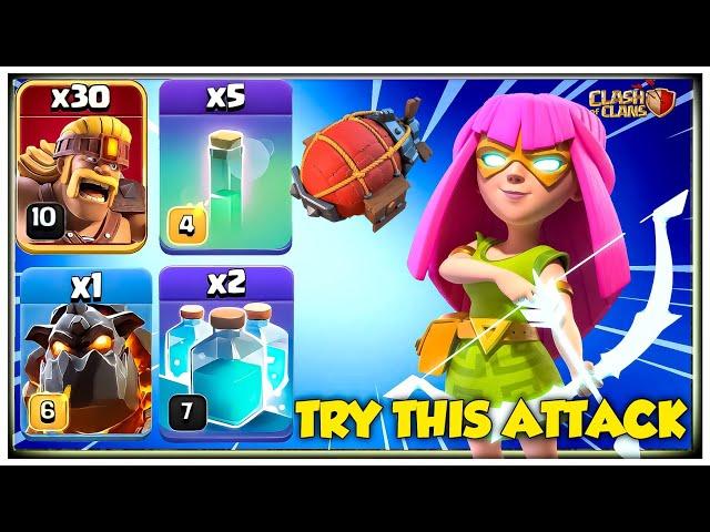 3 STAR ANY BASE TRY IT NOW - Th14 Super Archer Blimp Attack Strategy | Clash of Clans