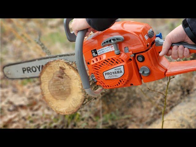 Amazon 62cc Chainsaw Unboxing & Review | Proyama