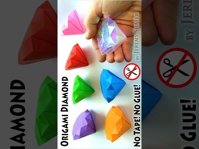 Origami Diamond #shorts #jeremyshaferorigami