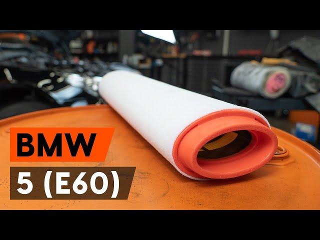 How to change air filter on BMW E60 [TUTORIAL AUTODOC]