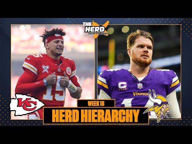 Herd Hierarchy: Chiefs sit on top, Vikings march on to 2025 heading into Week 18 | NFL | THE HERD