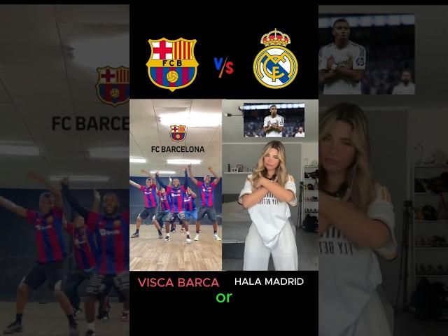 Visca Barca️ vs  Hala Madrid   #football #realmadrid #barcelona #halamadrid #viscabarsa #trending