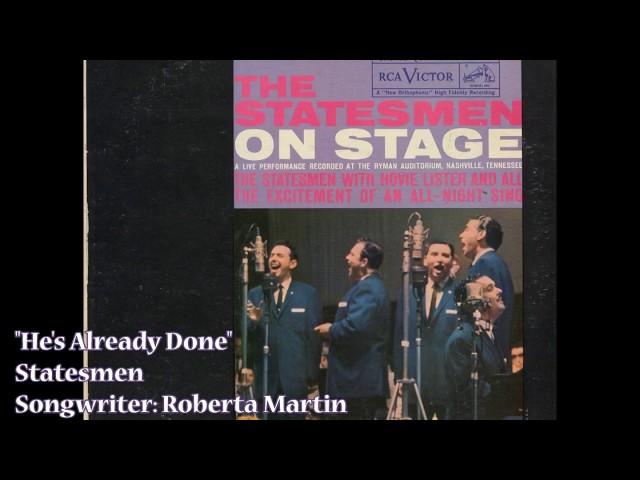 "He's Already Done" - Statesmen (1960) - Hovie Lister