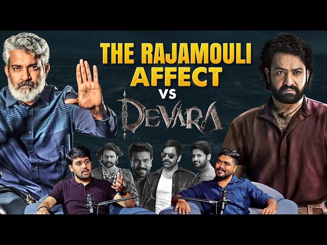 The Rajamouli Affect vs Devara | Jr NTR, Ram Charan, Prabhas | The Filmy Mic | Telugu Podcast