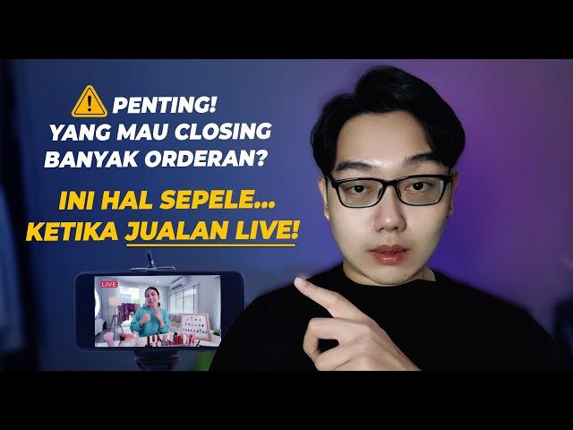 Jualan Galaku ? Live Streaming Sepi .. Sepele Tapi Susah! ( TikTok Shop  Shopee )