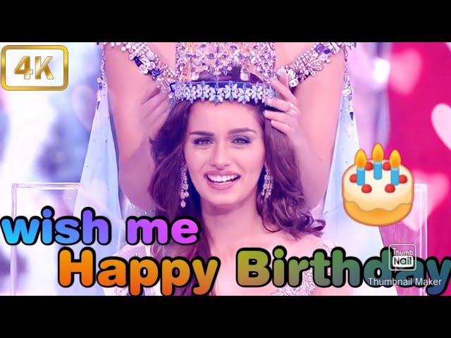 manushi chhillar Birthday status!#2017missworld!!#missworldmanushichhillar#Happybirthdayspecial