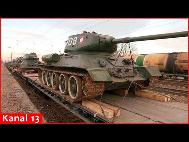 Russia is preparing to deploy rare T-34 tanks from World War II to the war against Ukraine