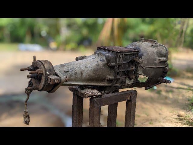 Abandoned Fiat Car's Gear box Full Restoration  (Fiat 1200 -YOM 1959)