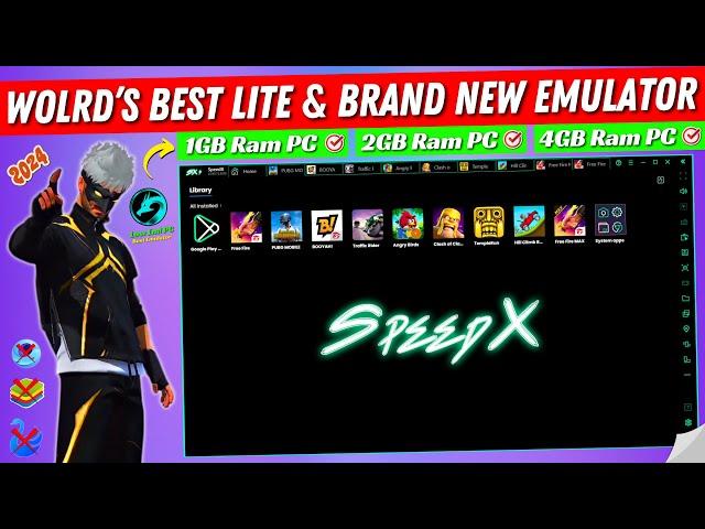 World's Best Lite & Brand New Emulator For Free Fire Low End PC || Best Android Emulator For PC 2024