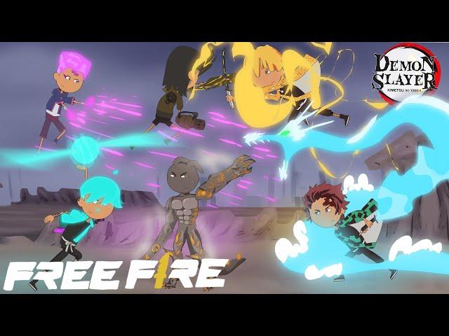 Kebangkitan Coco Mode Awakening Melawan Sang Pemburu Iblis -  animasi free fire x demon slayer