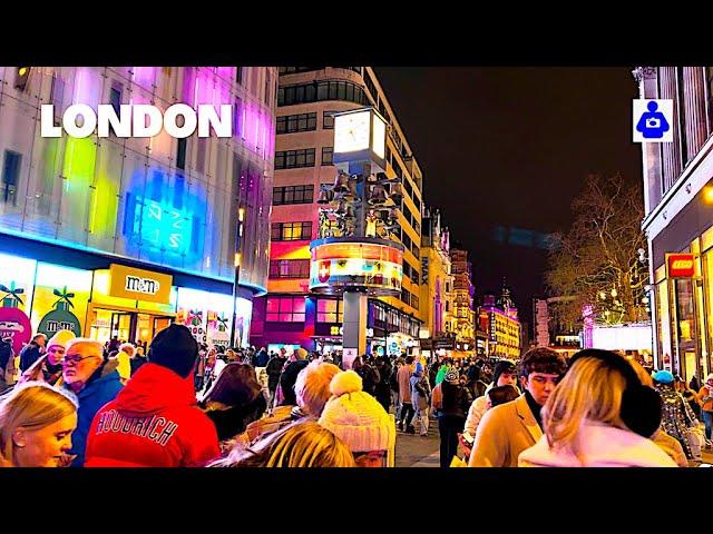 2025 London Winter Walk  OXFORD & REGENT Street to Covent Garden | Central London Walking Tour HDR