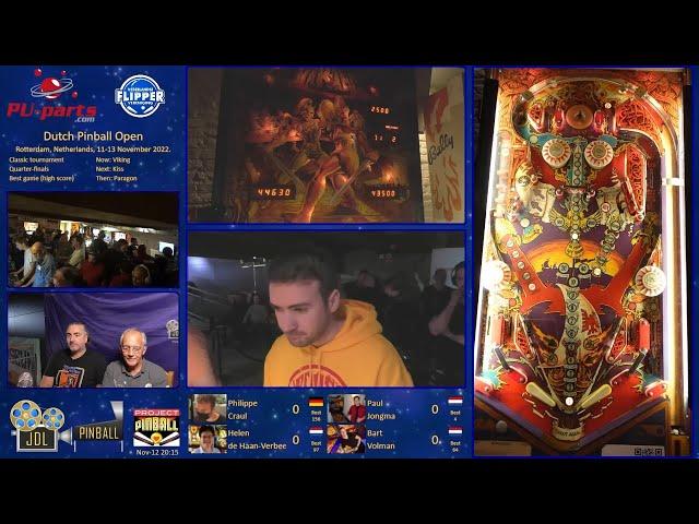 Dutch Pinball Open Classic Quarter-Finals: 12-Nov-22