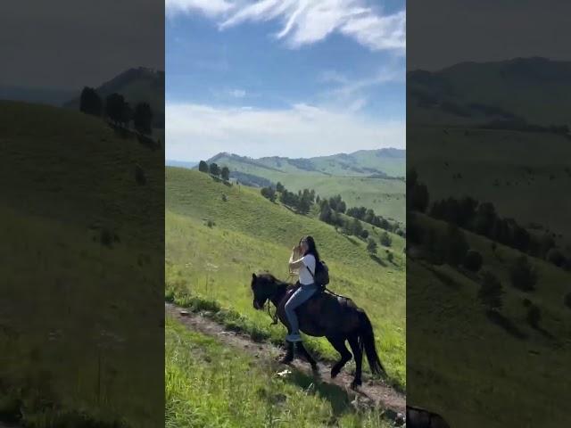 Horse riding in Altai️ #summer #russian