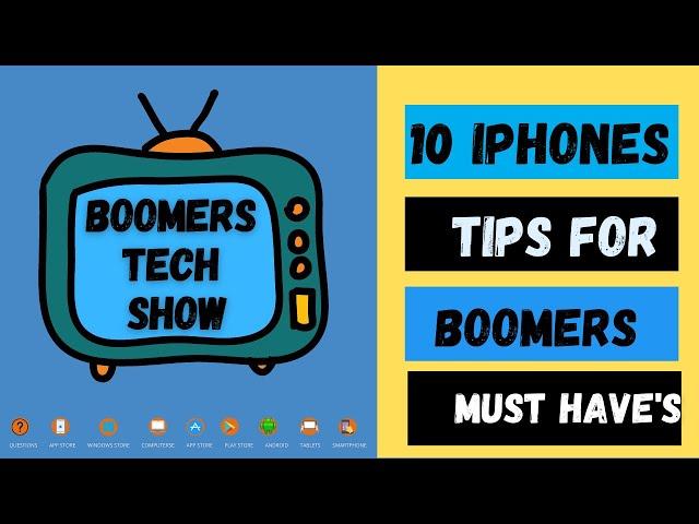 10 IPHONE TIPS FOR BOOMERS AND SENIORS