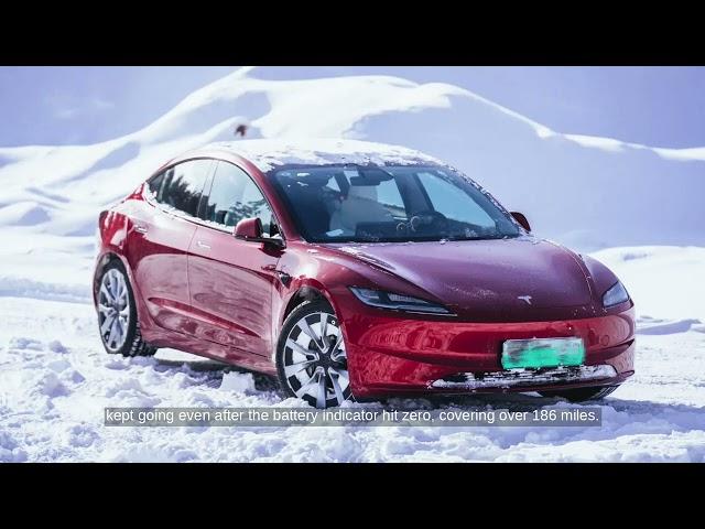 New Tesla Model 3 tops winter EV range test in Finland