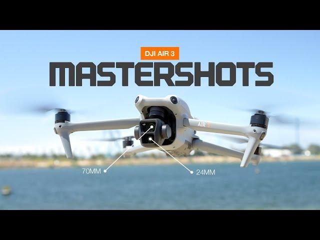 DJI AIR 3 MASTERSHOTS - Automated drone movements made easy