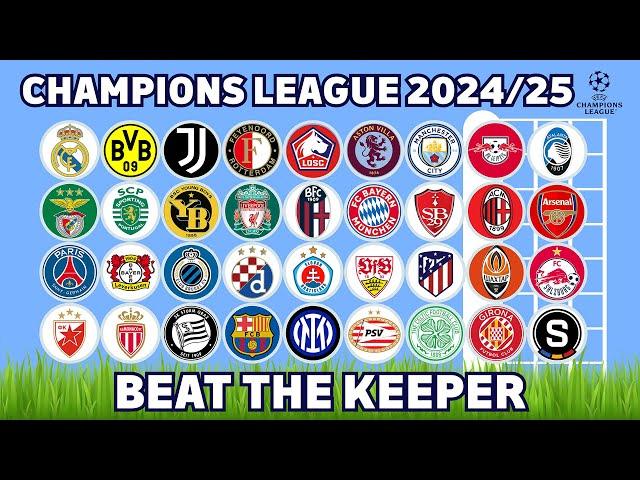 Beat The Keeper - UEFA Champions League 2024/25 | The Marble Quest