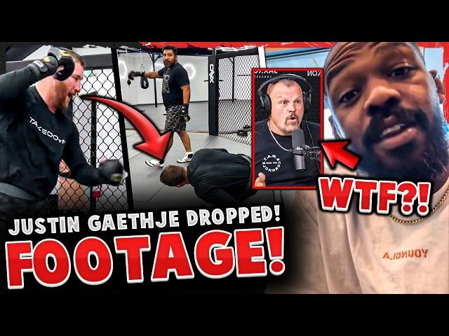 Justin Gaethje GETS DROPPED in training! *FOOTAGE* Jon Jones MOCKS Chuck Liddell for recent remarks!