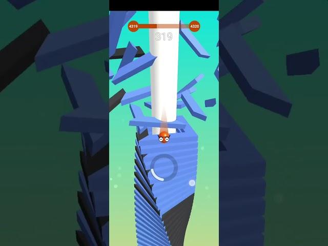 Stack Balls 3D Gameplay Level:- 4319 | Stack Ball Score #shortsvideo #shorts  #shortsfeed