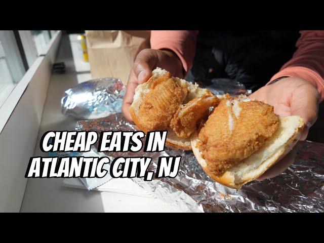 A $3.99 Fish sandwich at Barbera Fish Market in Atlantic City, NJ