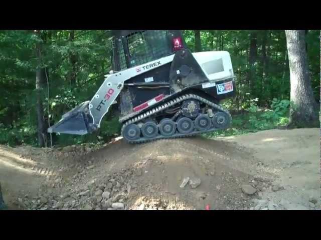 402Trails terex pt30 doing work on a pumptrack