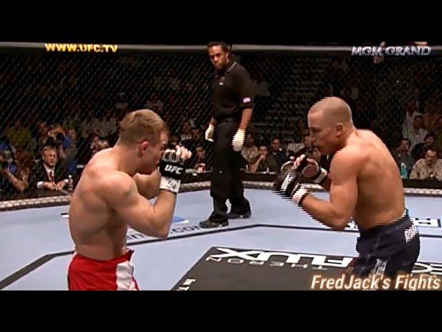 Georges St-Pierre vs Sean Sherk Highlights (GSP SMASHES Sherk) #ufc