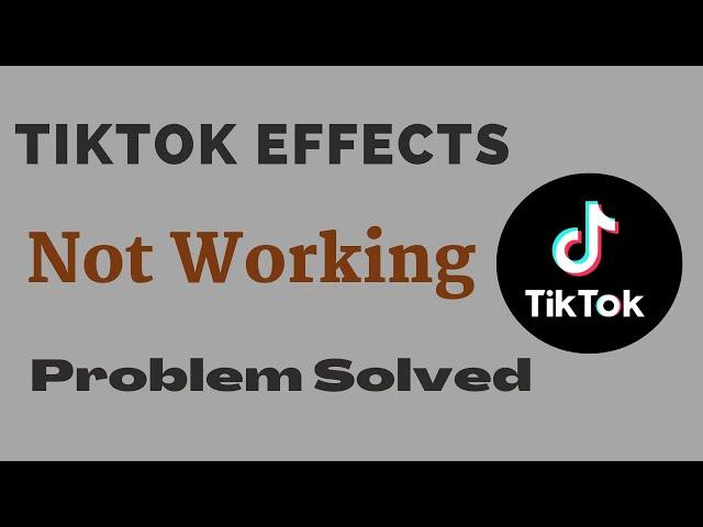 How to Fix TikTok Filter Not Working | TikTok Effects Not Showing 2022