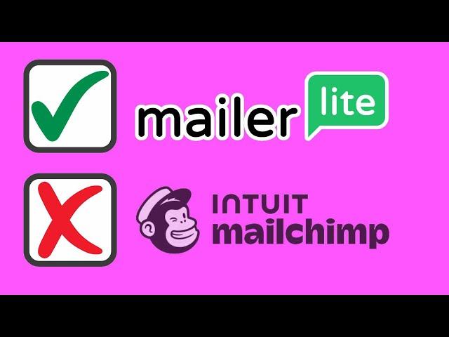 Mailerlite vs Mailchimp - SPOILERS Mailerlite is awesome