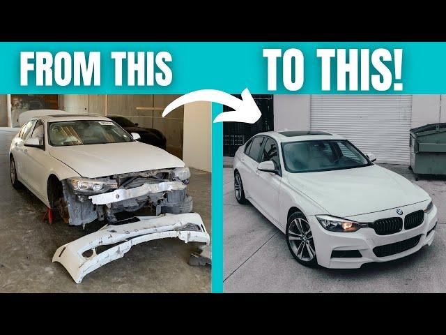 REBUILDING A BMW F30 IN 10 MINUTES!