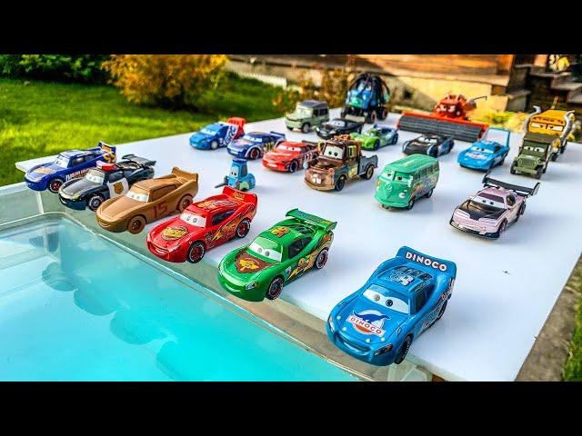 Disney Pixar Cars Lightning Mcqueen, Dinoco, Mater, Hudson, Axlerod, Finn, Frank, Guido, Mack, Shu