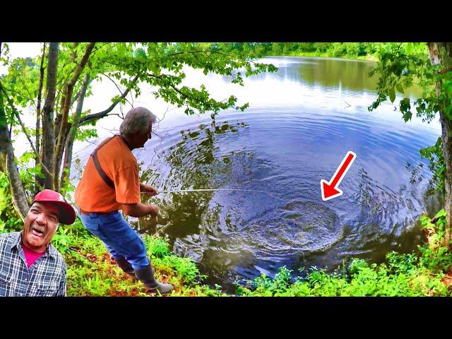 Fishing From The Bank For Pond MONSTERS!